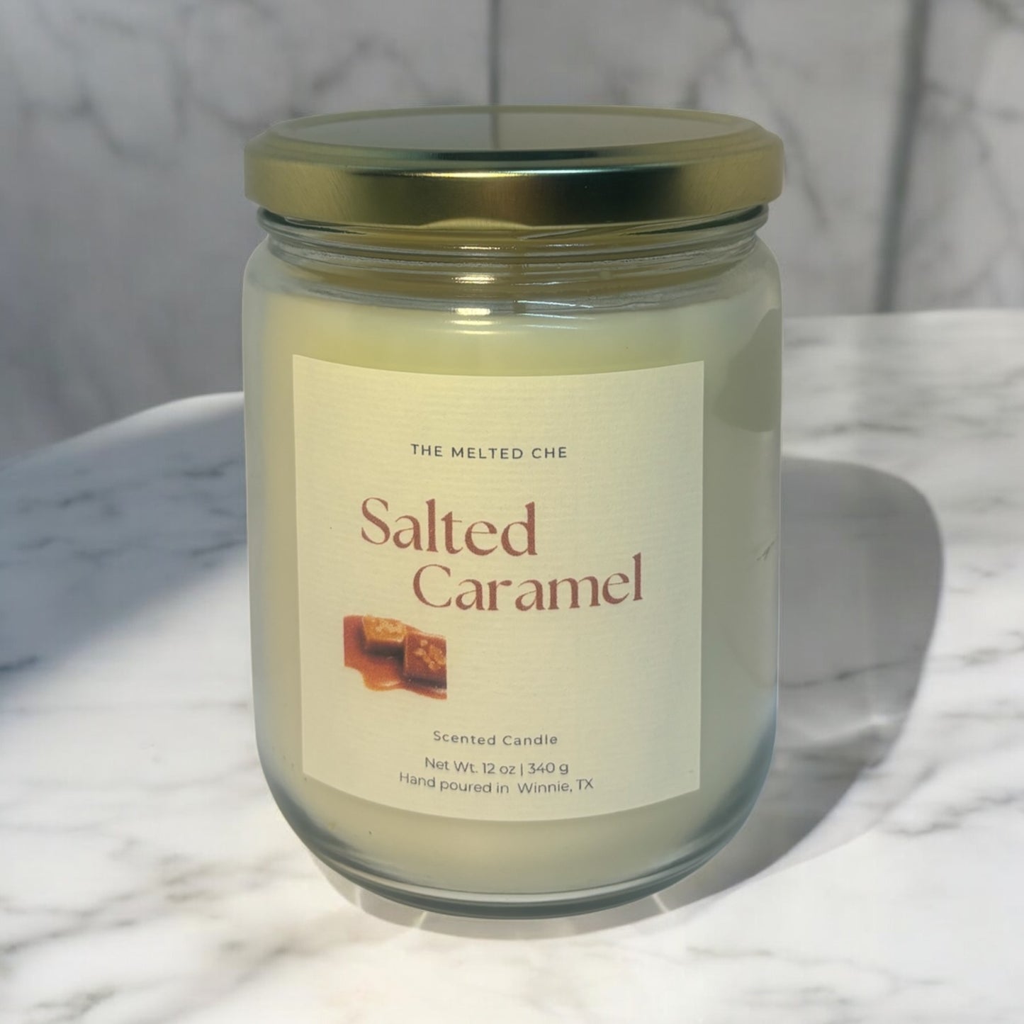 Salted Caramel Farmhouse Candle