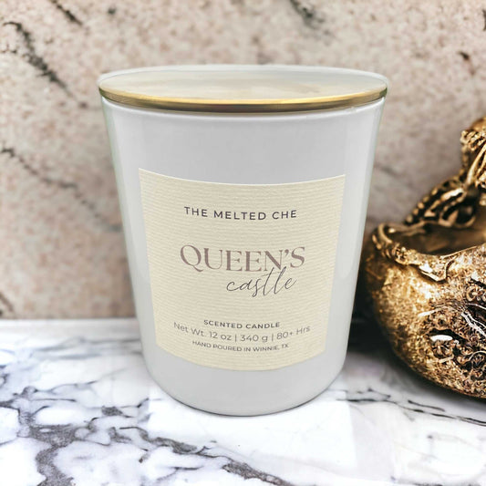 Queen's Castle, candle shop, hand poured candles, black owned, woman owned, luxury candles