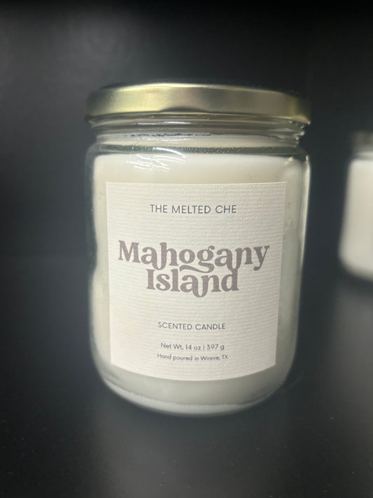 Mahogany Island Large Farmhouse Candle