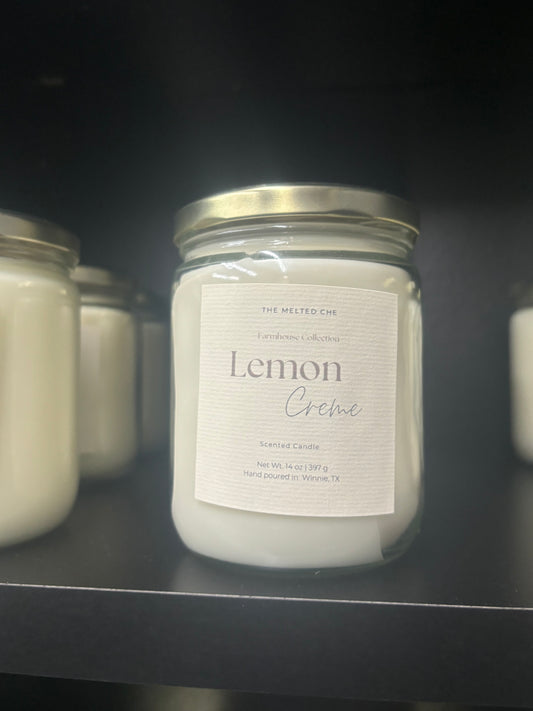 Lemon Creme Large Farmhouse Candle