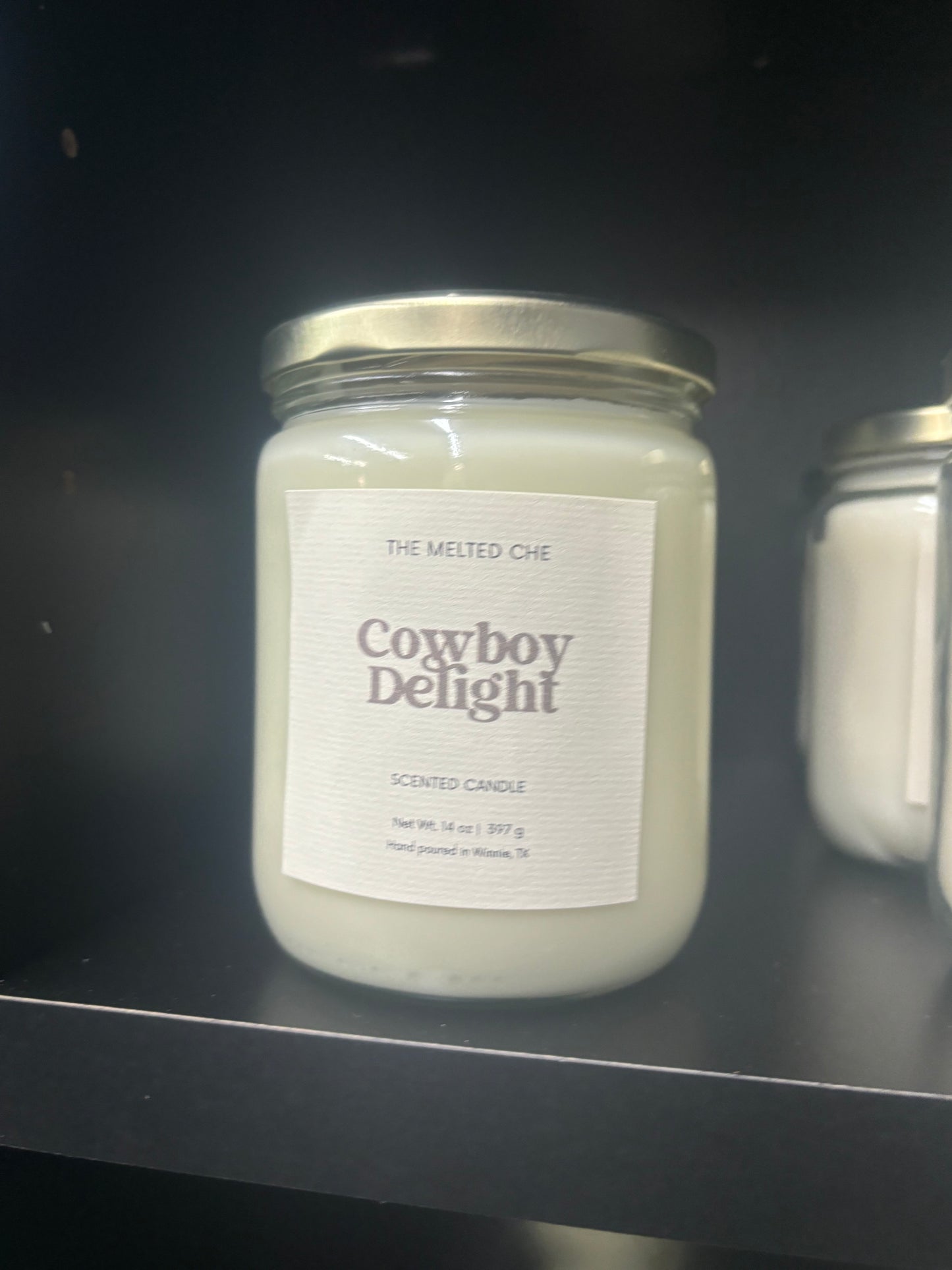 Cowboy Delight Large Farmhouse Candle